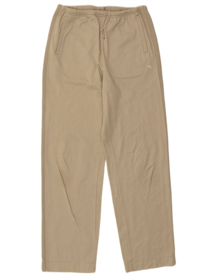 Calça de treino feminina DIADORA UK 16 grande poliéster bege