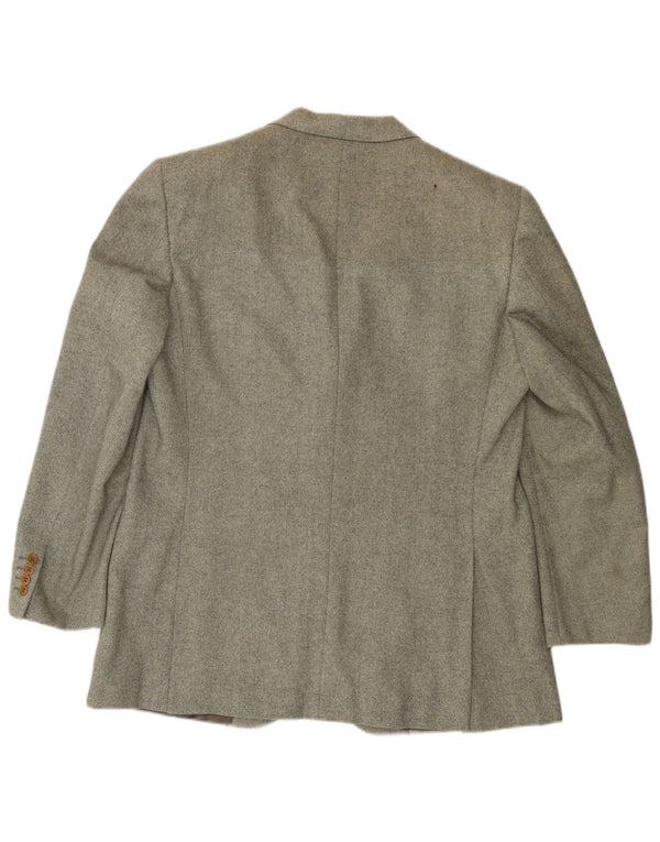 Jaqueta Blazer Masculina Etro com 3 Botões IT 54 2XL Lã Espinha de Peixe Verde