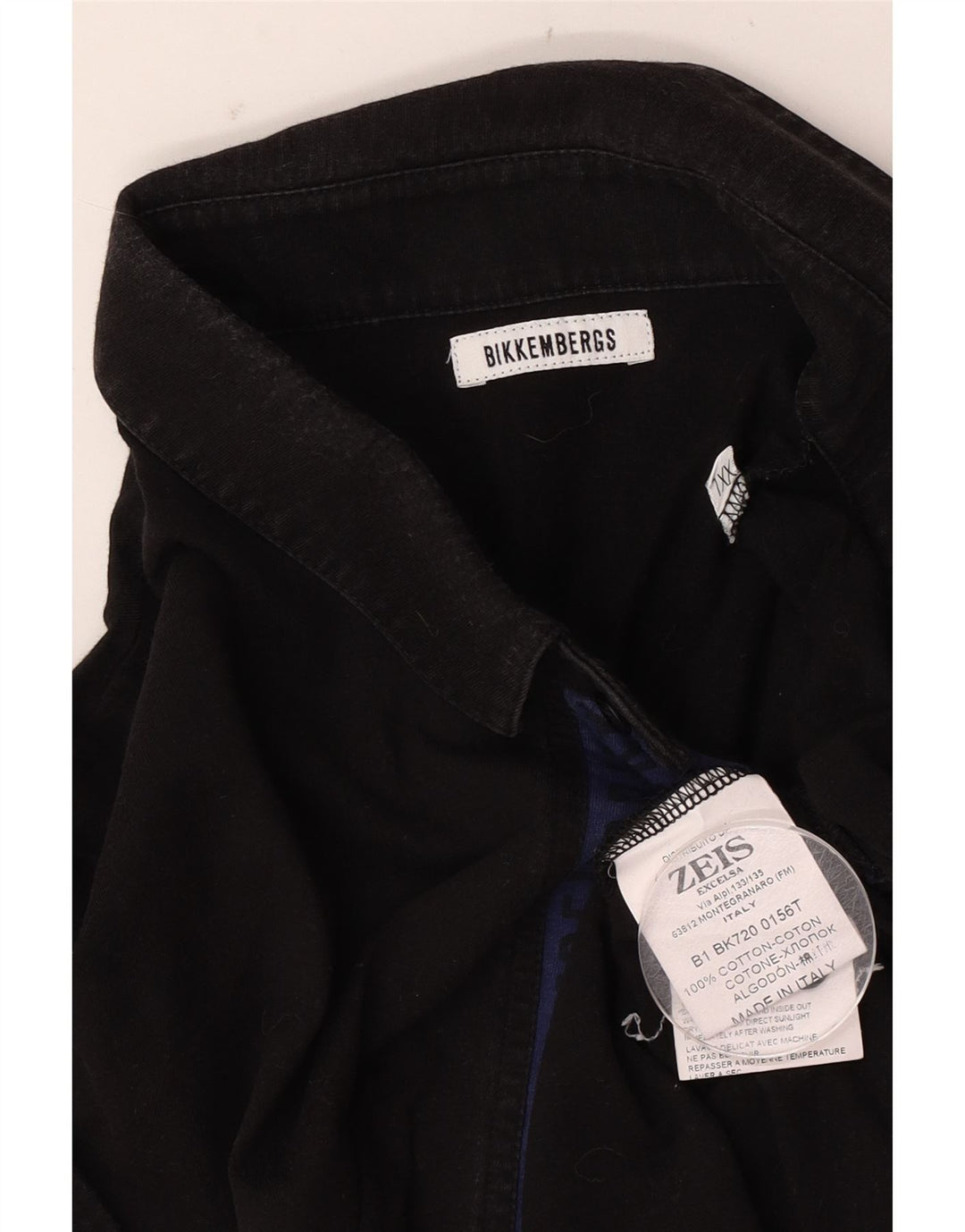Camisa polo masculina Bikkembergs 2XL algodão preto