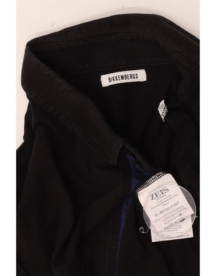 Camisa polo masculina Bikkembergs 2XL algodão preto