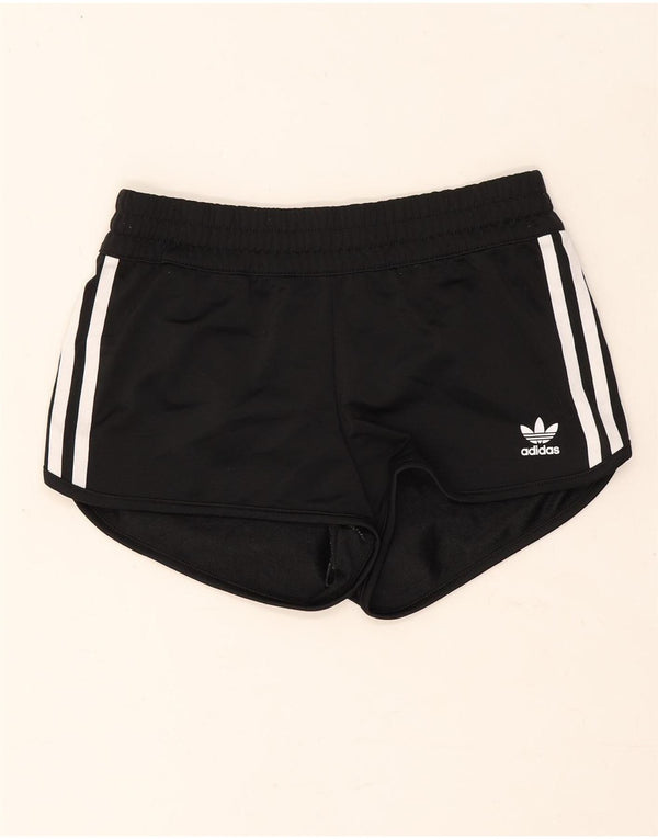 Shorts esportivos femininos Adidas UK 6 XS preto poliéster