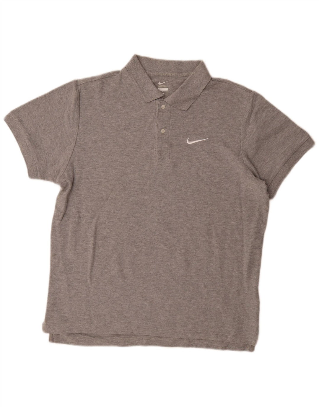 Camisa polo masculina NIKE grande algodão cinza