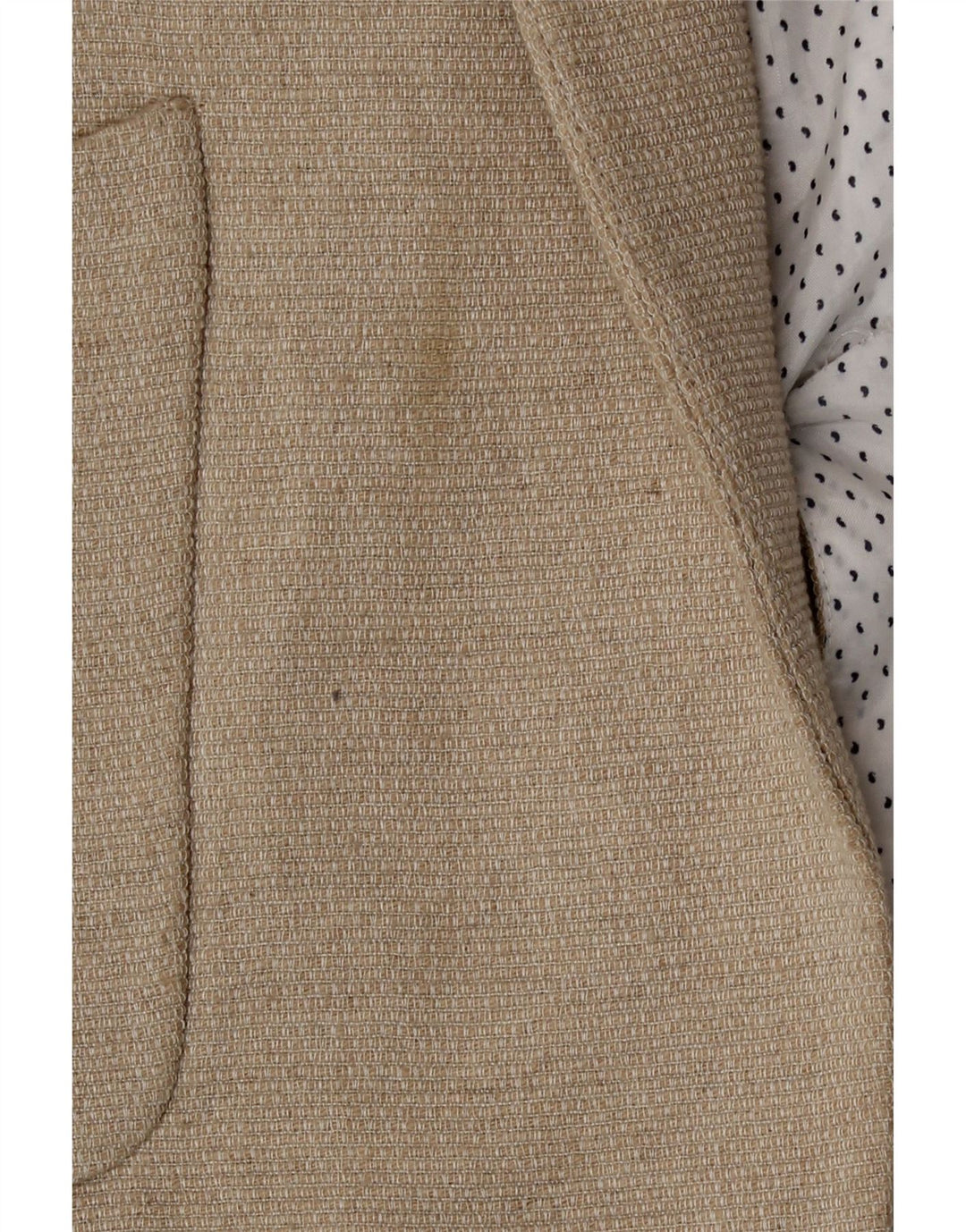 Jaqueta Zara Womens Open Blazer UK 16 Grande Off White