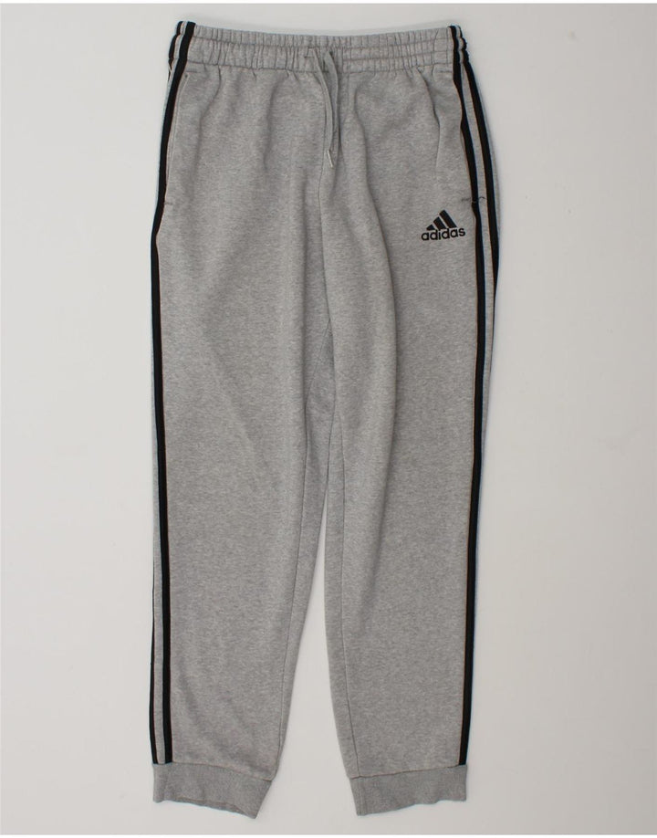 Calça de treino masculina Adidas Joggers cinza médio algodão manchado