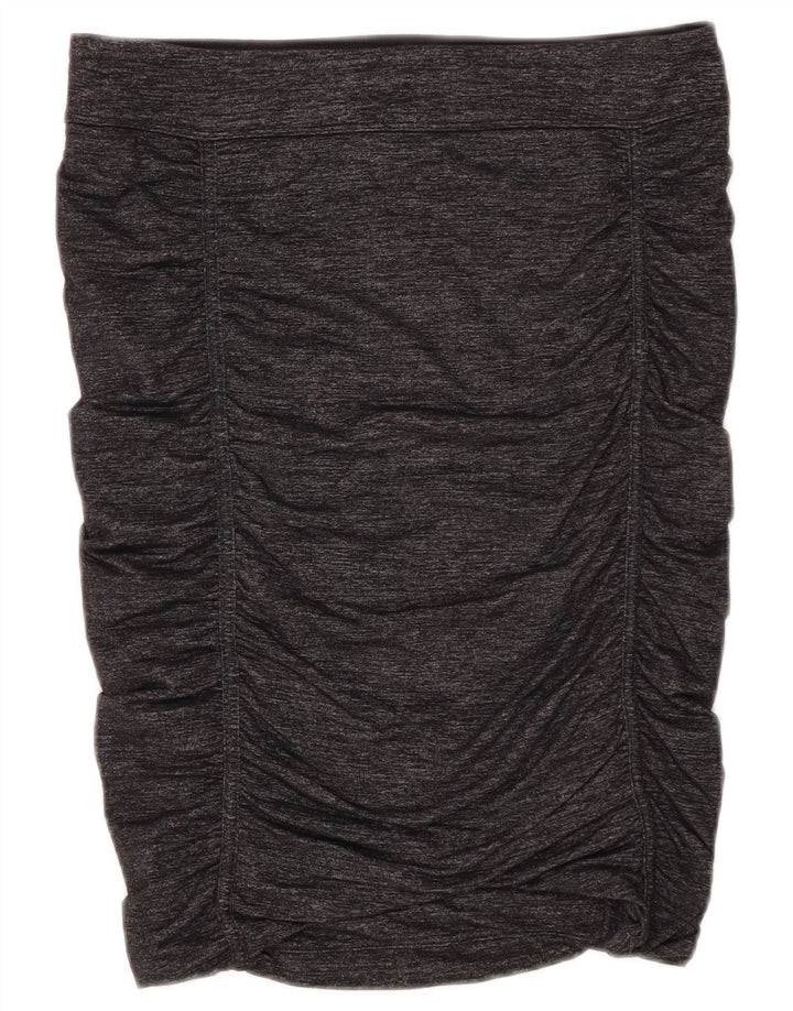 Saia feminina Athleta pequena W28 nylon manchado cinza