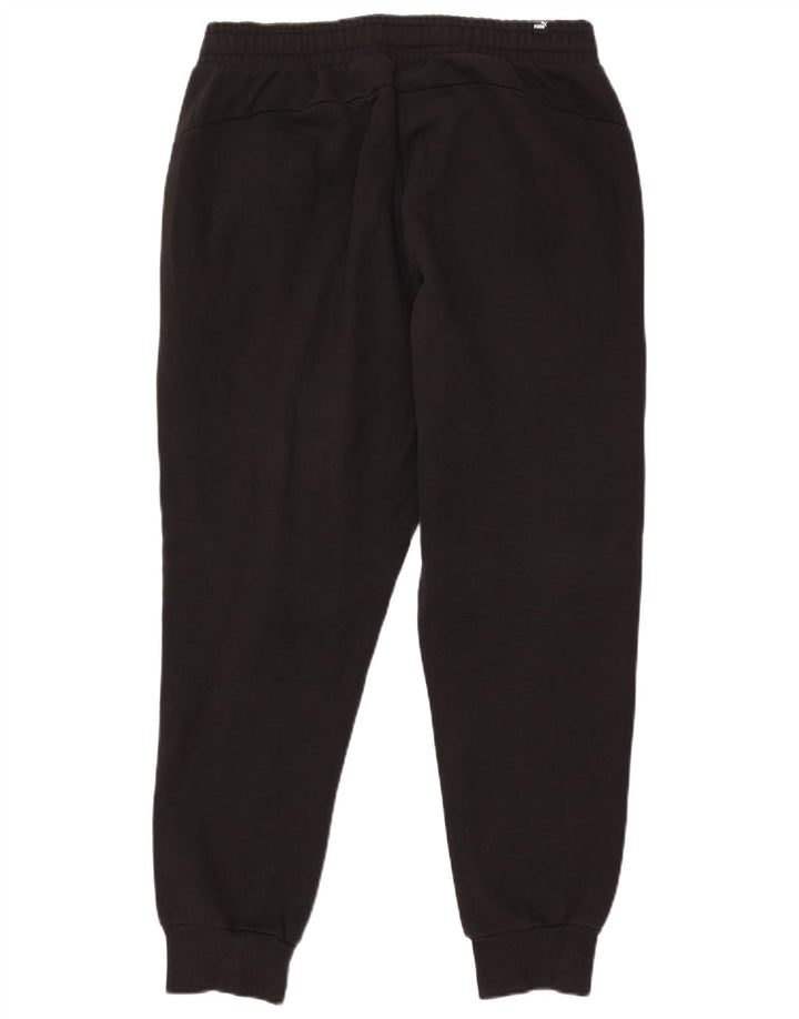 Calça de treino masculina PUMA joggers grande algodão preto