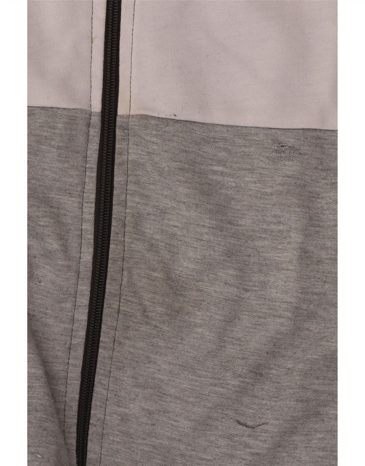 Kappa Mens Treino Top Jaqueta Cinza Médio Colourblock Poliéster