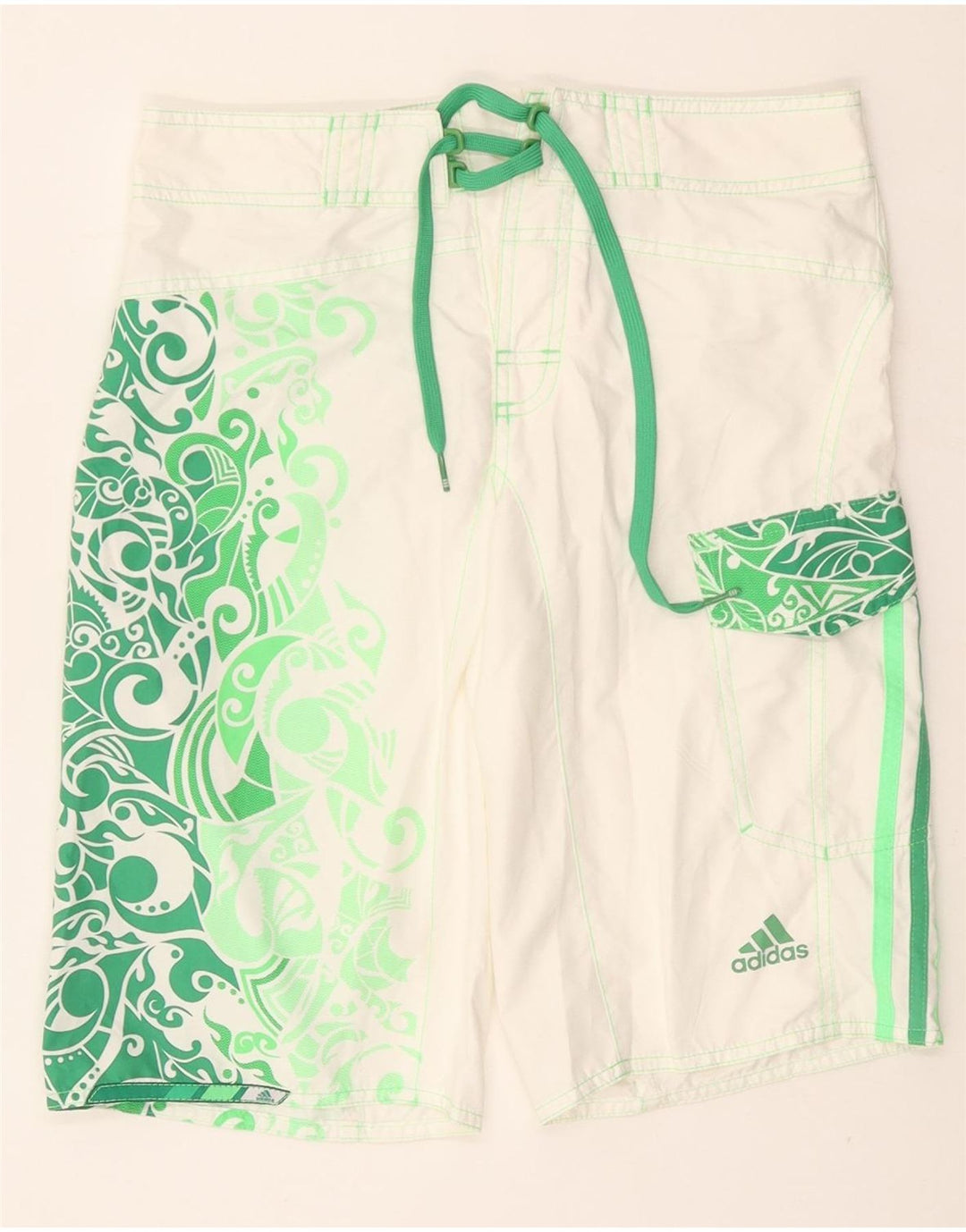 Shorts de natação masculino ADIDAS XS branco paisley poliéster