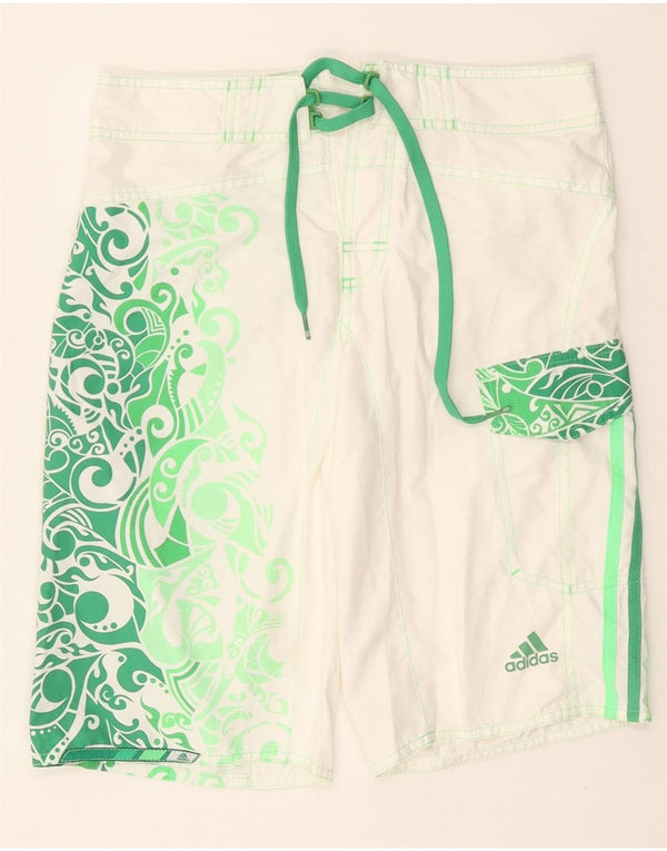 Shorts de natação masculino ADIDAS XS branco paisley poliéster