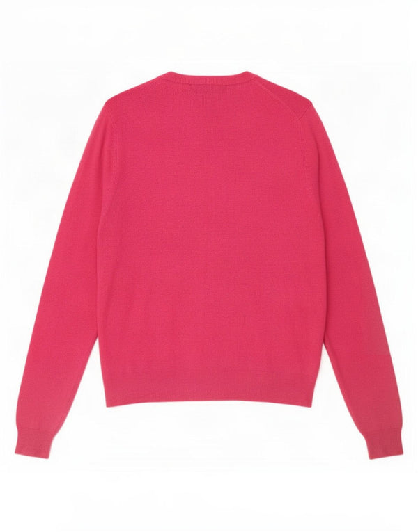 Suéter cardigã feminino Marks & Spencer UK 14 grande viscose rosa