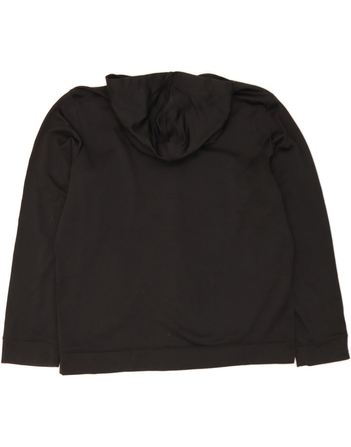 EDDIE BAUER Mens Zip Hoodie Sweater Large Black Polyester Vintage Eddie Bauer and Second-Hand Eddie Bauer from Messina Hembry 