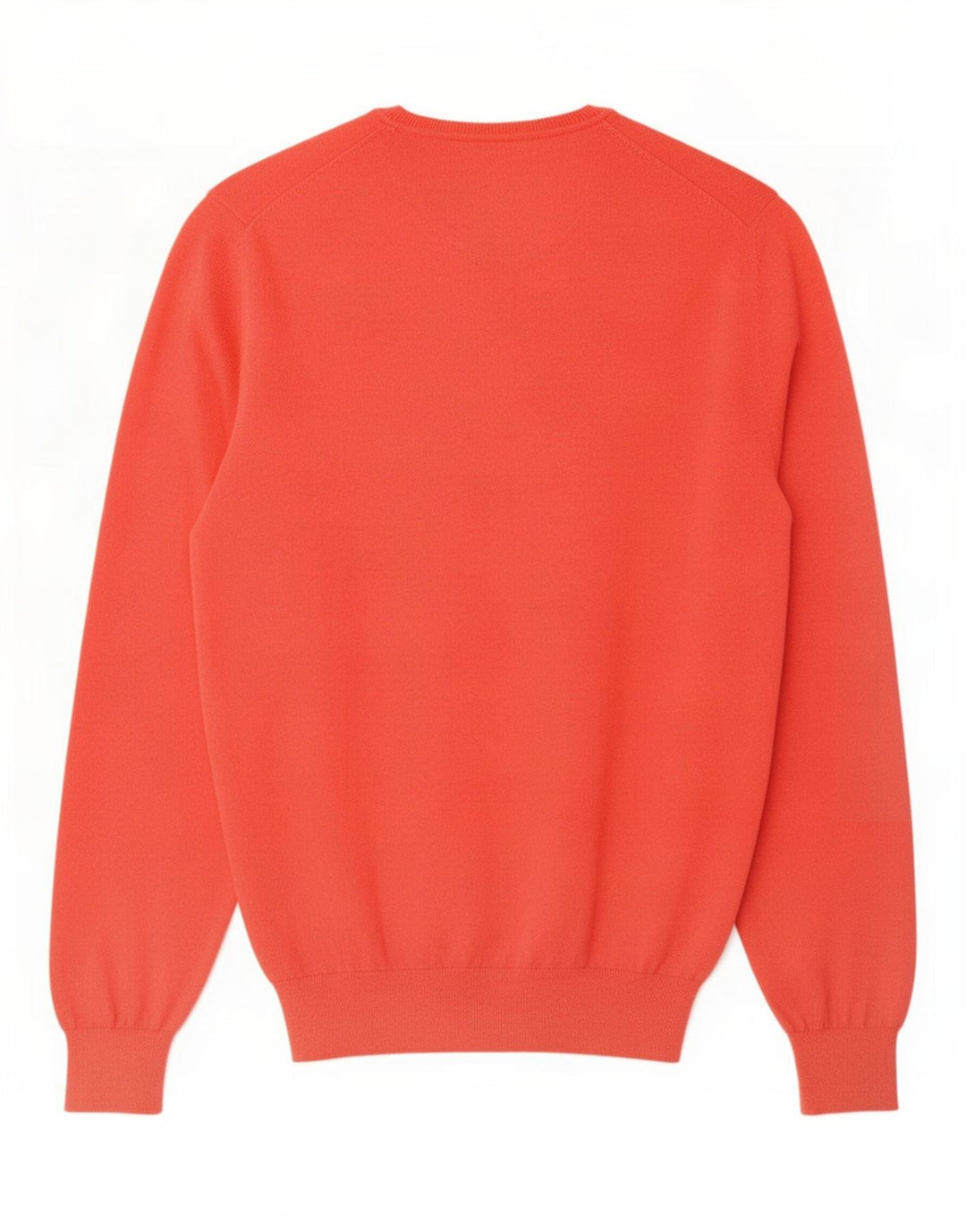 Suéter masculino Massimo Dutti com decote em V grande algodão vermelho