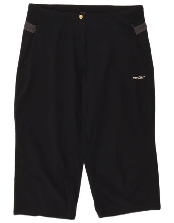 Bermuda feminina Reebok W30 médio preto poliéster