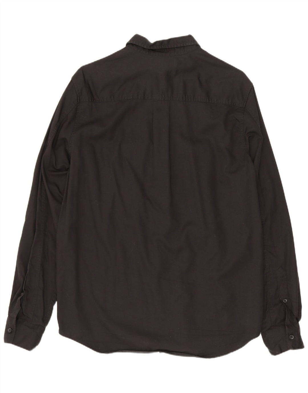 Camisa masculina Cos Regular Fit pequena preta Lyocell