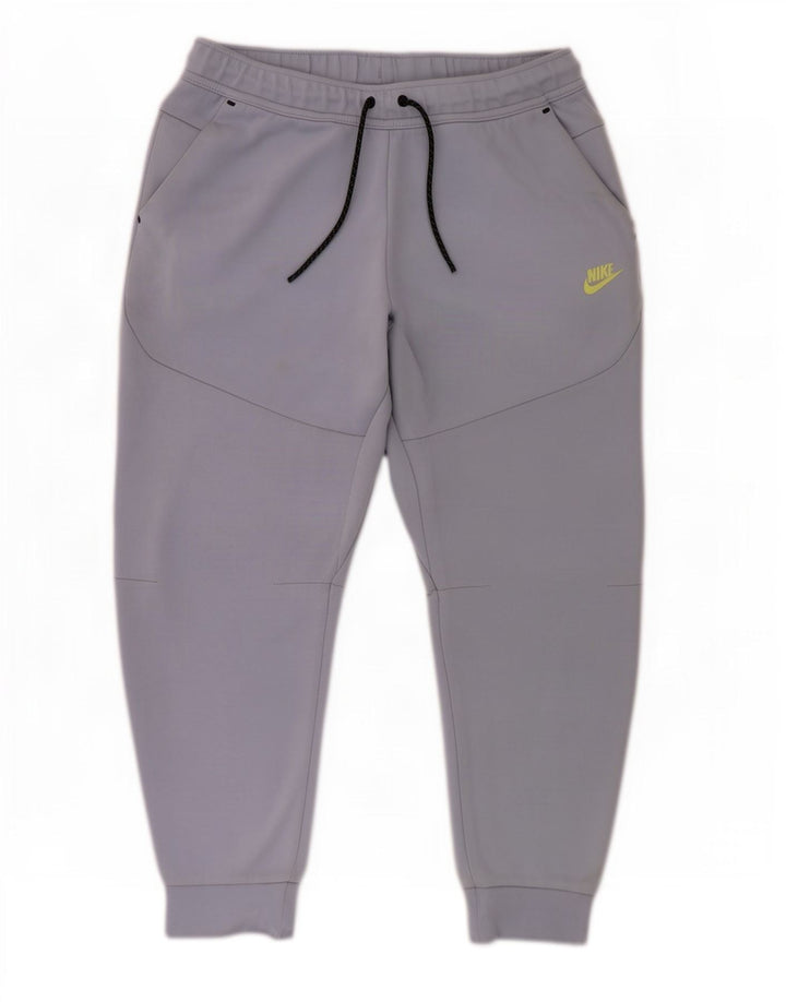 Calça de treino masculina Nike joggers grande algodão azul