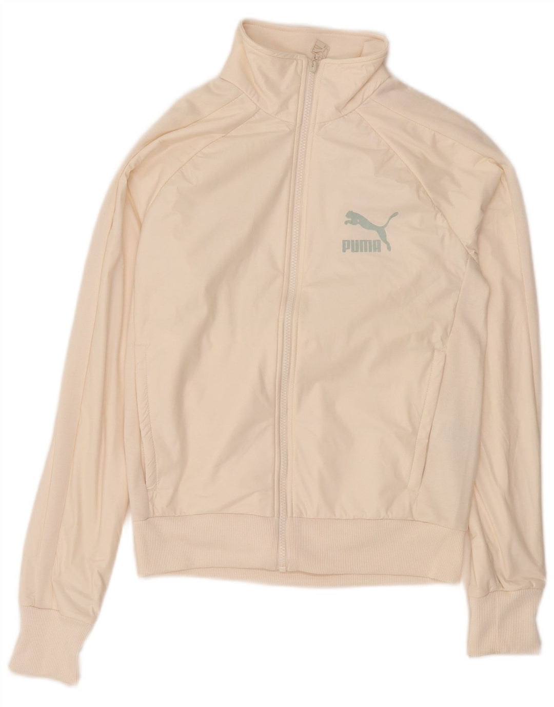 Jaqueta Puma Feminina Graphic Tracksuit UK 6 XS Poliéster Branco