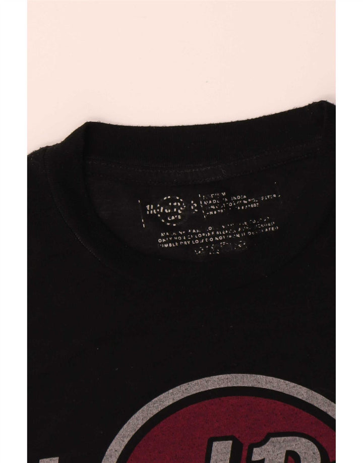 Camiseta masculina Hard Rock Cafe Munich Graphic Top Médio Preto