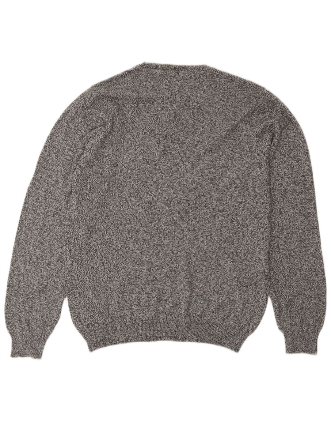 Suéter masculino Marks & Spencer com gola redonda, pequeno cinza manchado