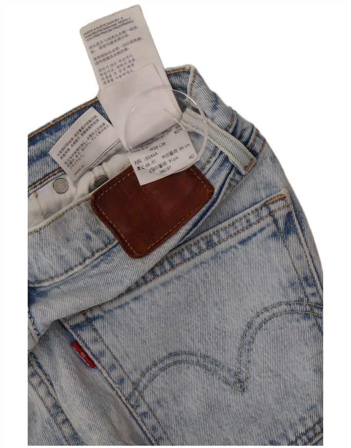 Calça jeans feminina Levi's 501 Straight W26 L28 azul algodão