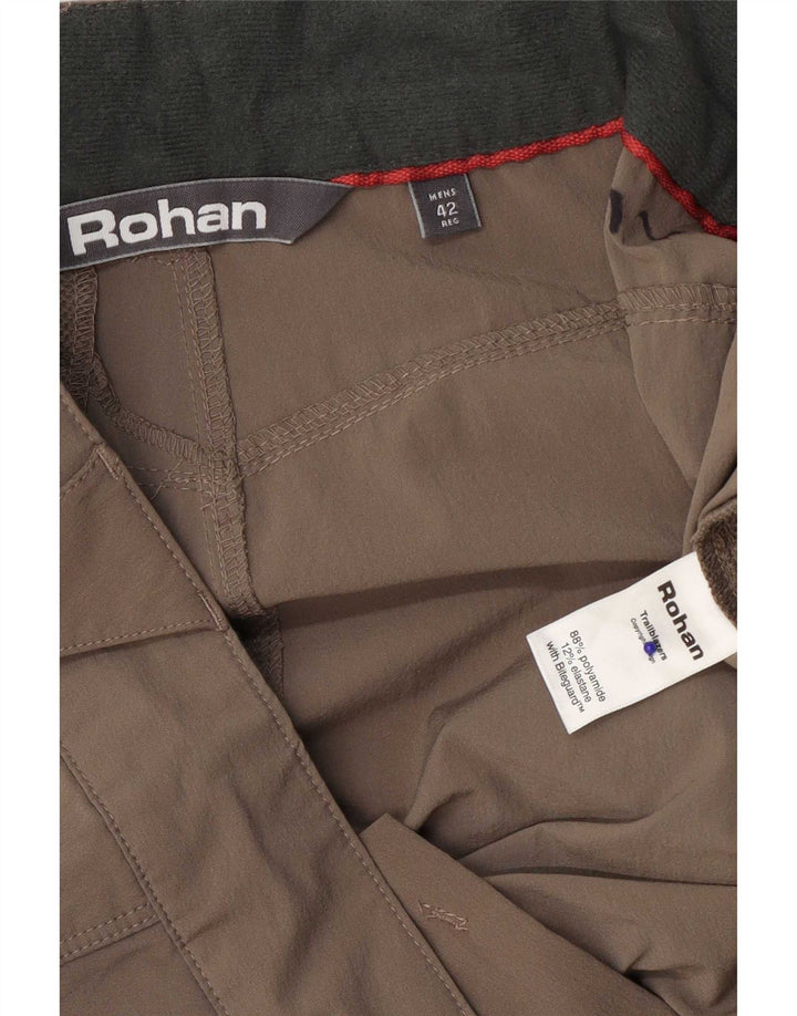 Calça cargo masculina Rohan para caminhada W42 L31 poliamida marrom