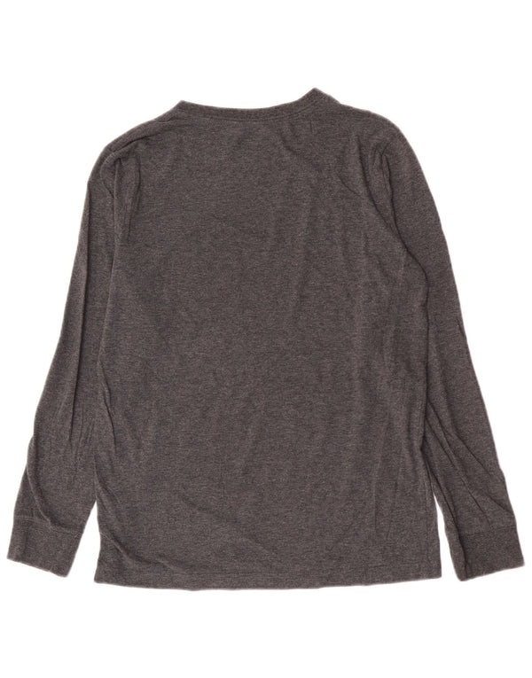 Hurley Boys Graphic Top manga comprida 13-14 anos XL cinza algodão
