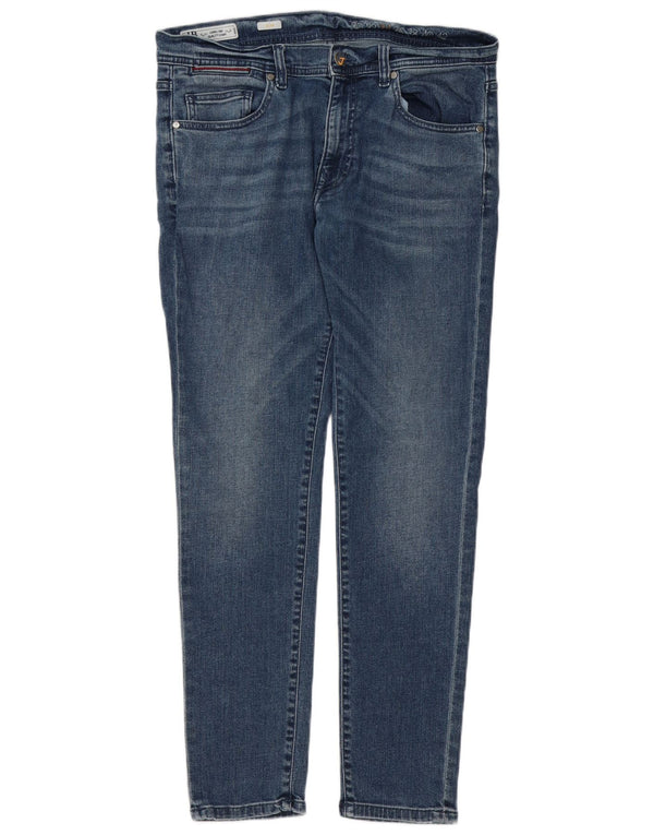 Harmont & Blaine Mens Slim Jeans W34 L30 Azul Algodão