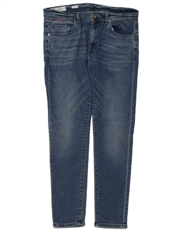 Harmont & Blaine Mens Slim Jeans W34 L30 Azul Algodão