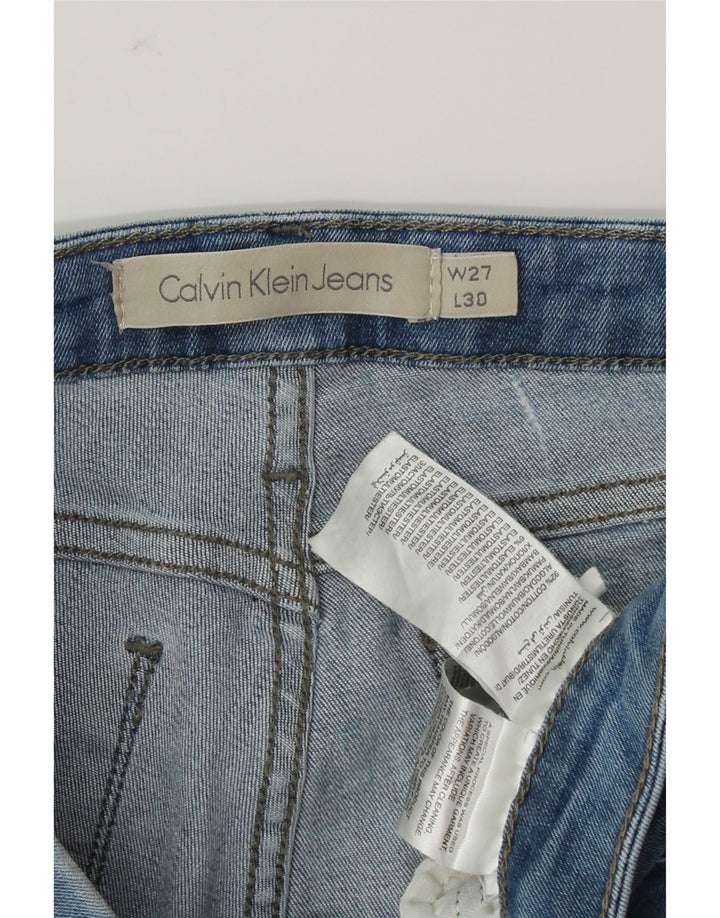 CALVIN KLEIN Womens Slim Jeans W27 L30 Blue Cotton Vintage Calvin Klein and Second-Hand Calvin Klein from Messina Hembry 