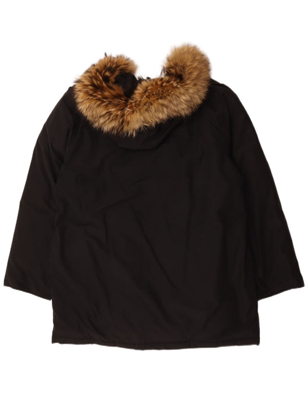 Casaco acolchoado com capuz masculino Rifle UK 42 XL algodão preto