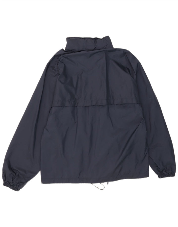 Jaqueta de chuva masculina com capuz Champion UK 36 pequena azul marinho poliamida