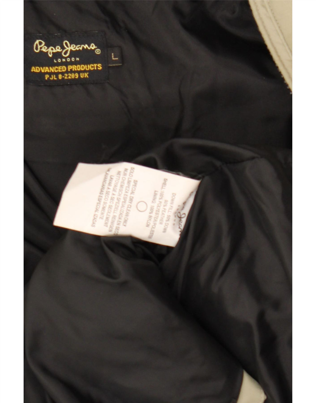 Jaqueta acolchoada com capuz masculina PEPE JEANS UK 40 poliéster verde grande