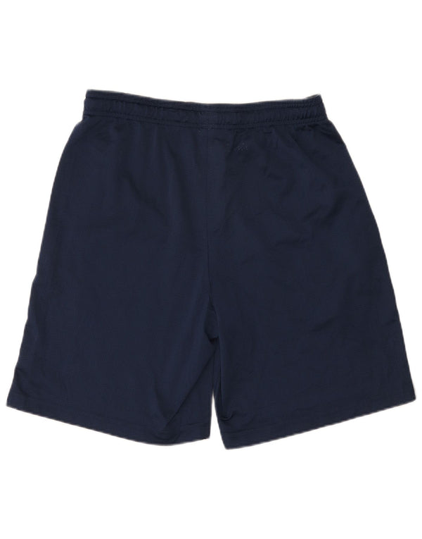 Shorts esportivo masculino Under Armour Heat Gear grande bloco colorido azul marinho