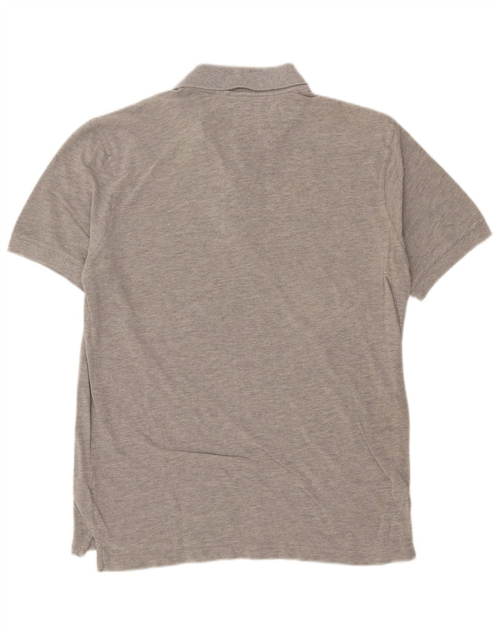 Camisa polo masculina Crew Clothing grande algodão cinza