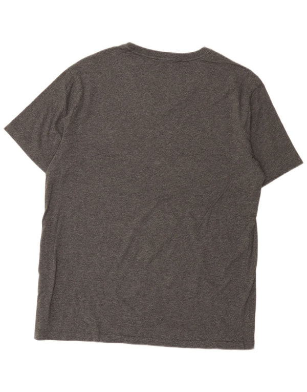 Camiseta masculina Gap grande algodão manchado cinza