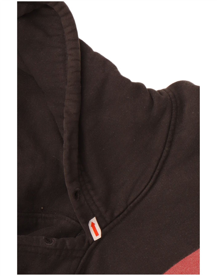 Suéter com capuz gráfico padrão masculino Levi's XL preto algodão