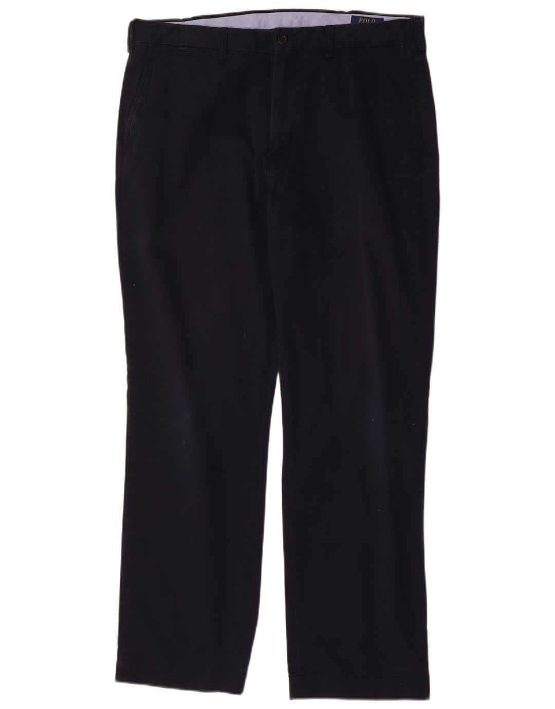 Calça chino masculina POLO RALPH LAUREN clássica W36 L32 azul marinho