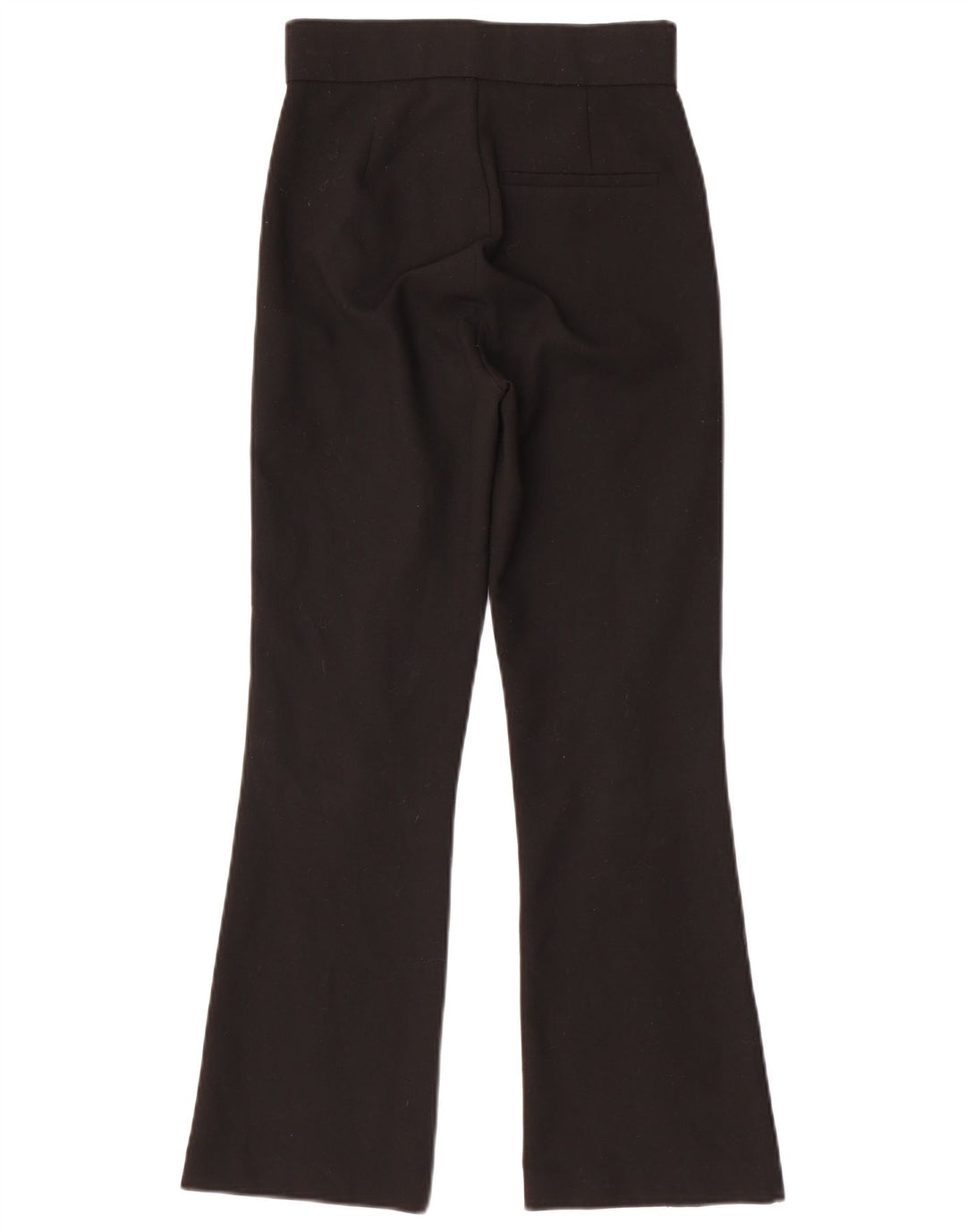 Calça feminina ZARA Bootcut Suit XS W24 L27 poliéster preto