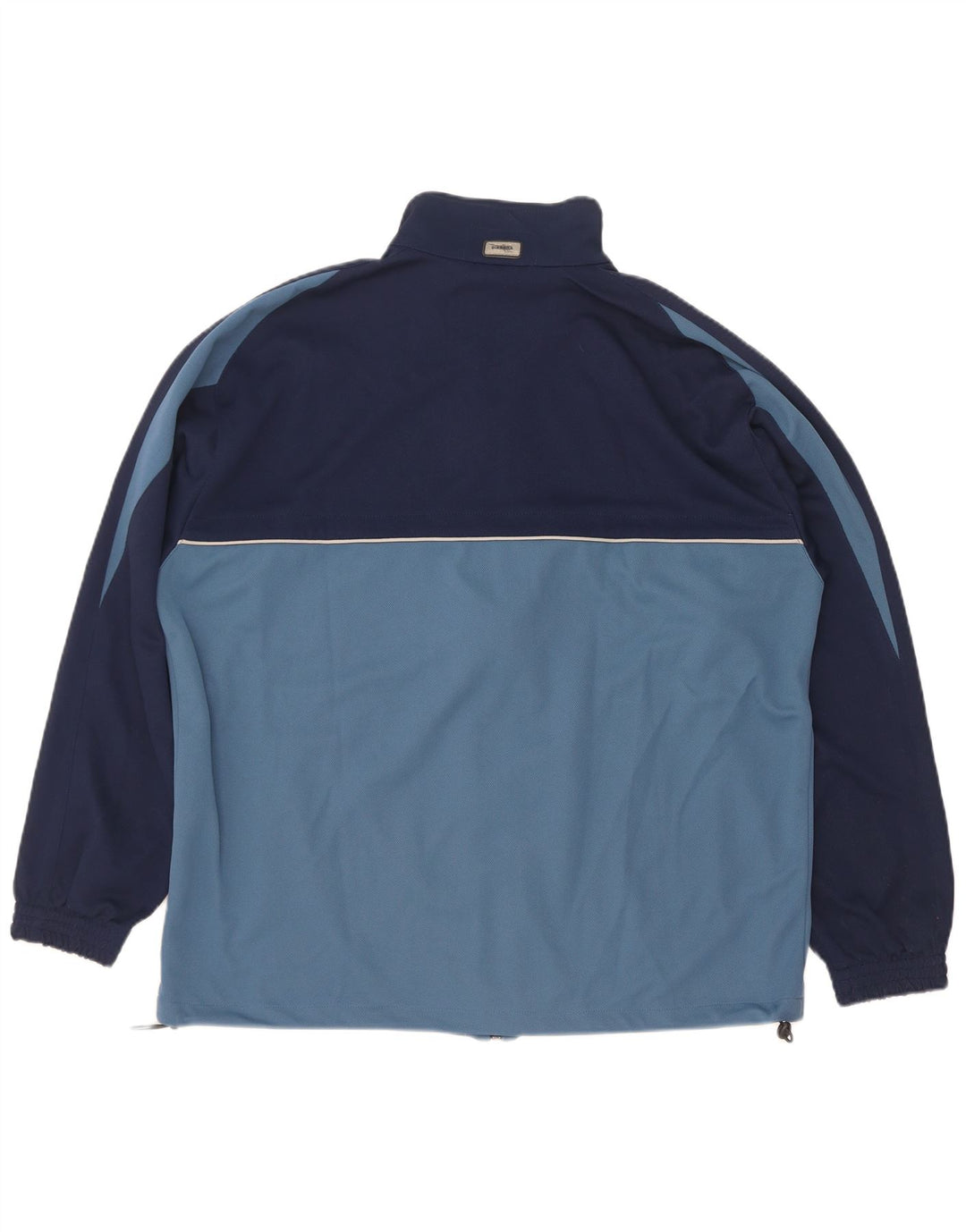 Diadora Mens Tracksuit Top Jacket UK 40 Poliéster Colourblock Azul Médio