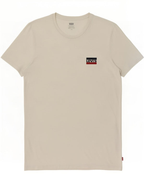 Camiseta masculina Levi's Top grande de algodão branco