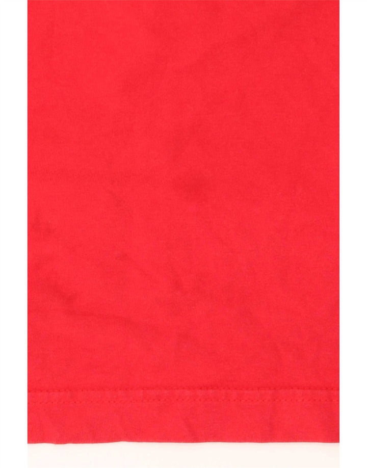 Camiseta masculina Reebok Top grande algodão vermelho
