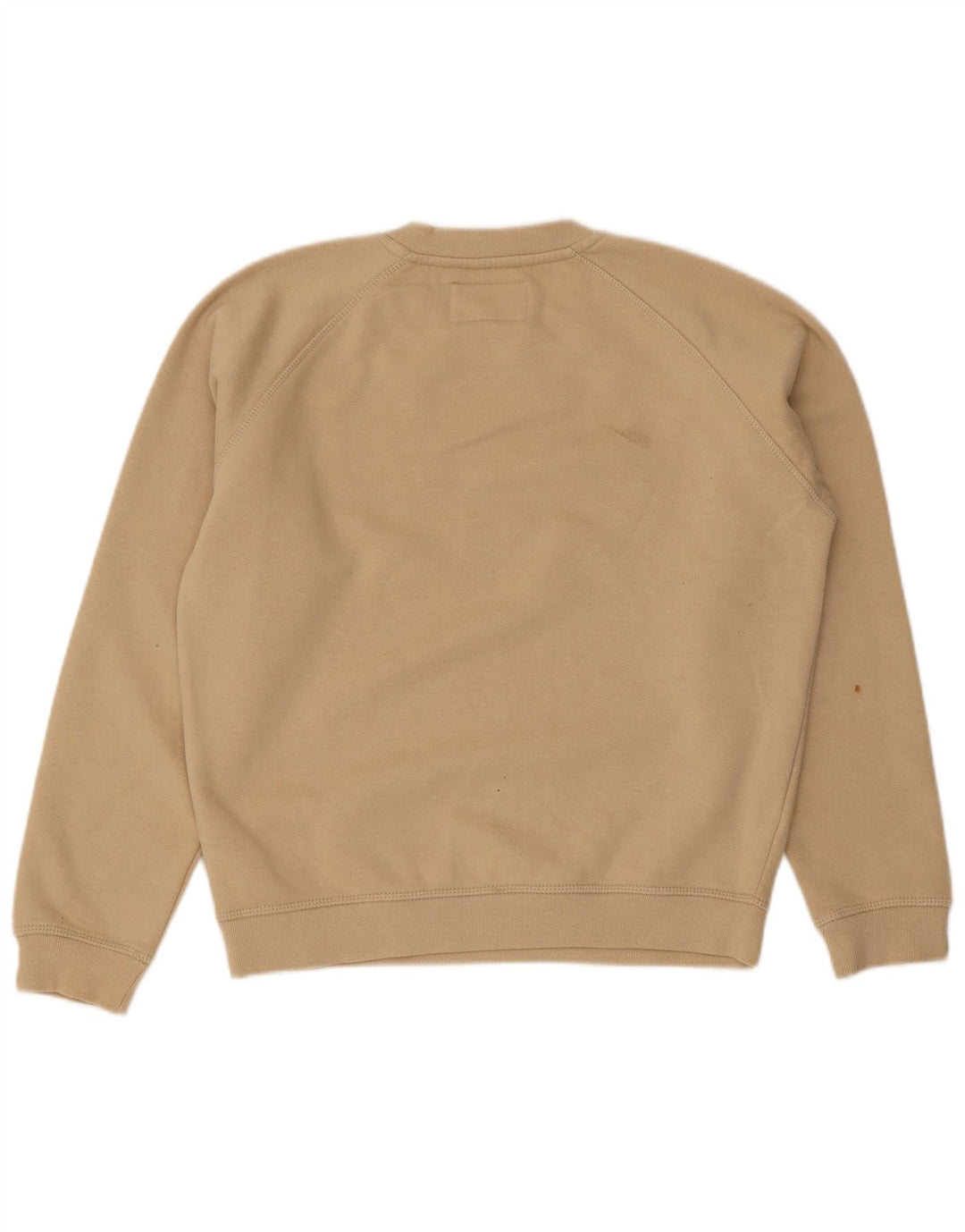 Jack Wills moletom feminino oversized jumper UK 8 pequeno algodão bege