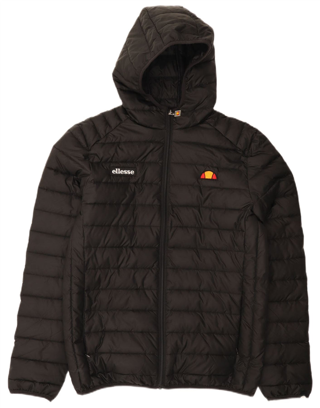 Jaqueta masculina acolchoada com capuz Ellesse UK 38 poliéster preto médio