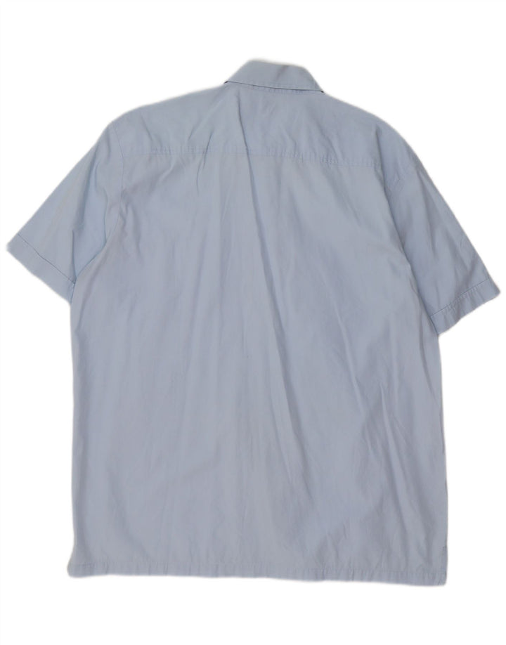 Camisa masculina de manga curta Levi's grande azul algodão