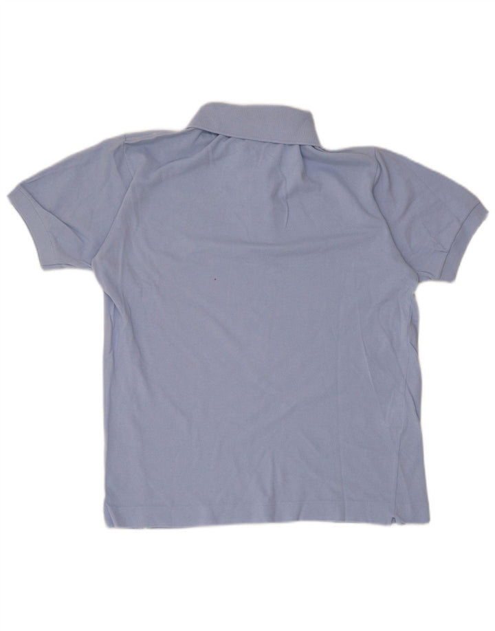 Camisa polo masculina Lacoste tamanho 3 pequeno algodão azul