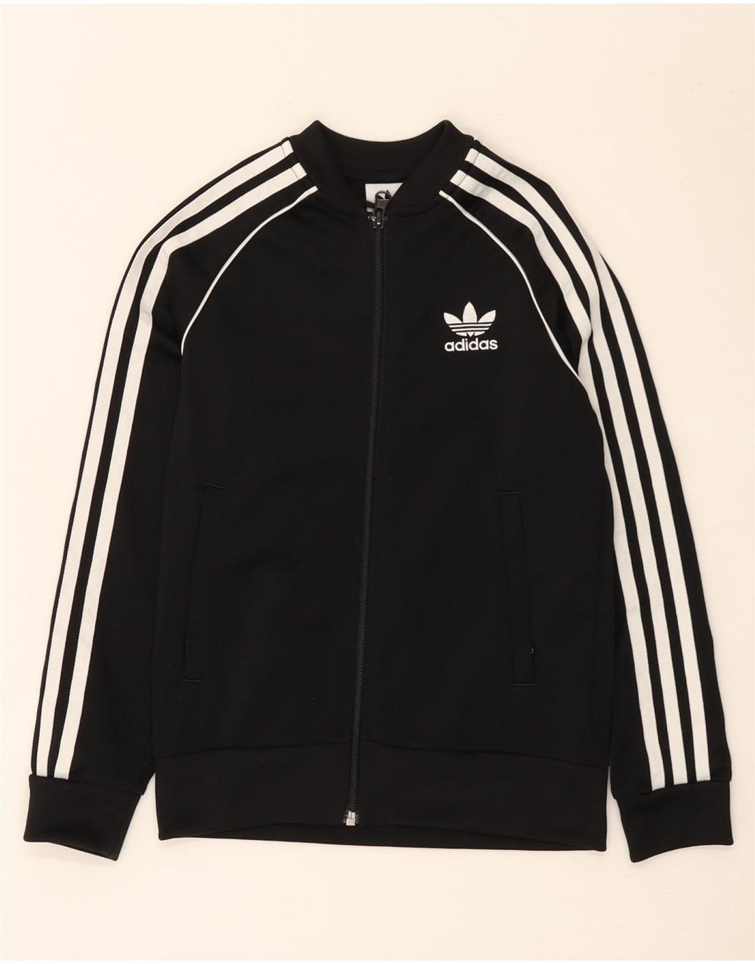 Casaco de treino Adidas Boys 8-9 anos preto poliéster