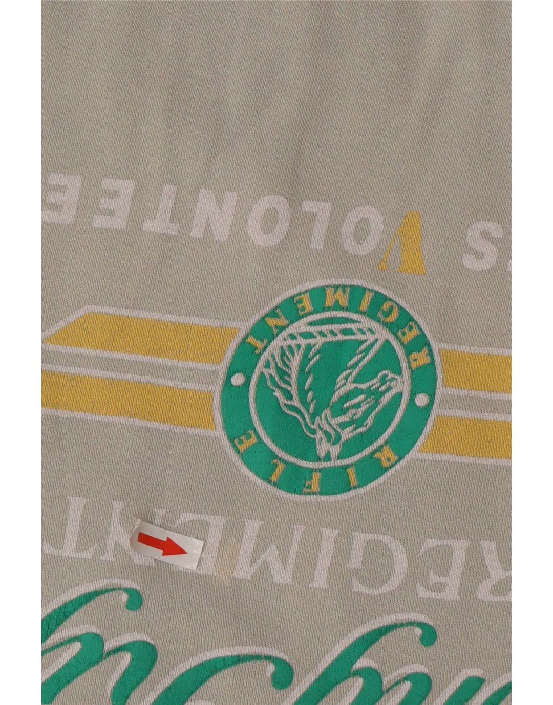 Suéter gráfico masculino RIFLE de algodão cinza grande