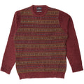 Suéter masculino Marks & Spencer Blue Harbor com gola redonda, médio Borgonha