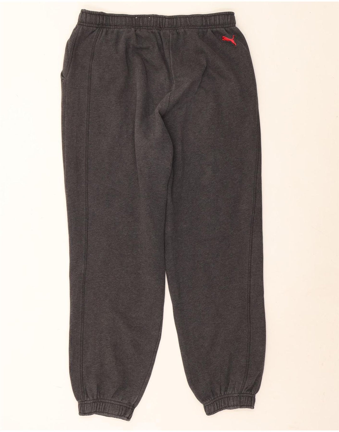 Calça esportiva masculina PUMA Graphic Joggers grande algodão cinza