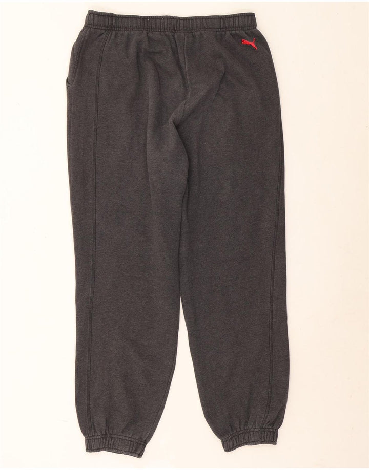 Calça esportiva masculina PUMA Graphic Joggers grande algodão cinza
