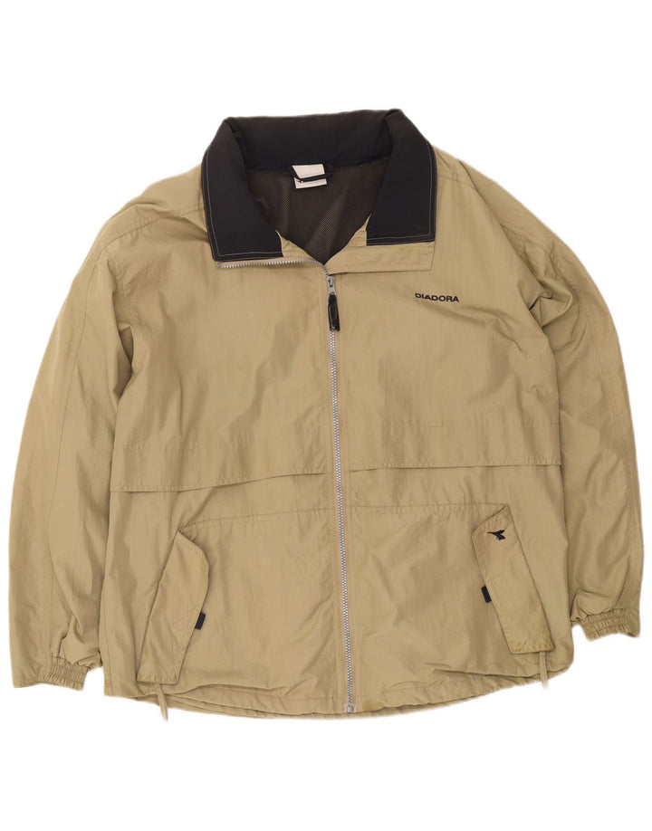 Jaqueta de chuva masculina Diadora UK 42 XL poliamida bege
